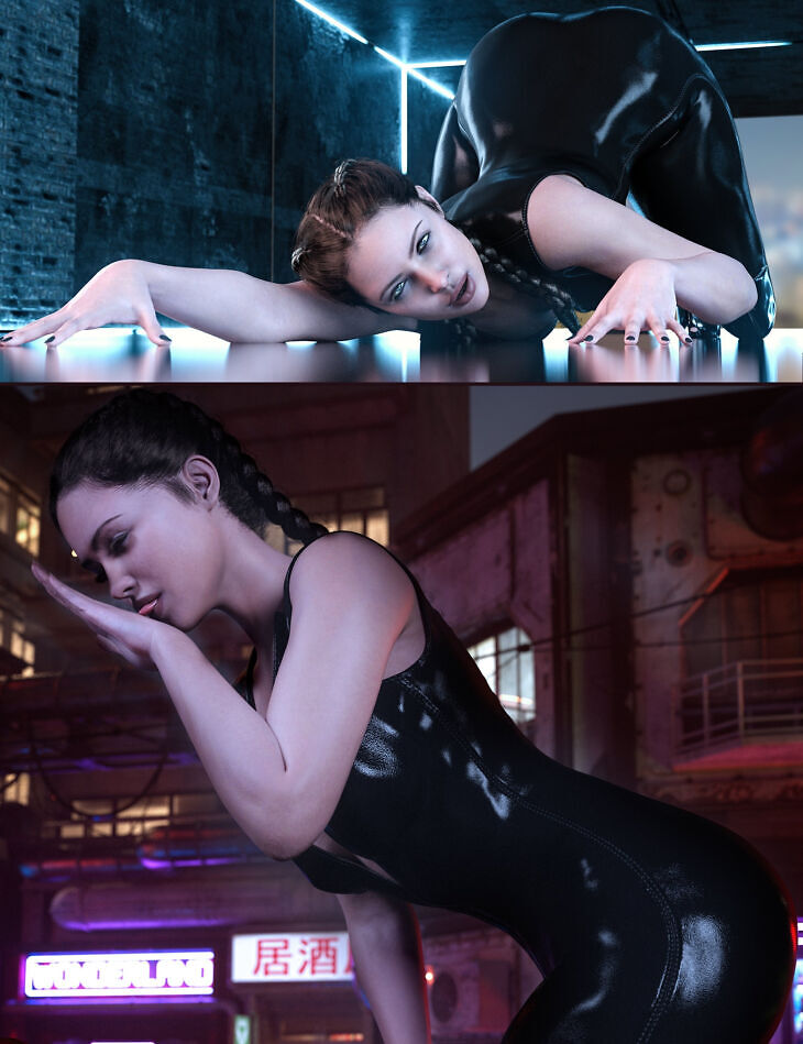 Z animal instinct shape and pose mega set for genesis 9 and 8 female