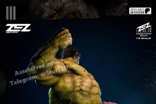 Zez studio hulk statue and bust
