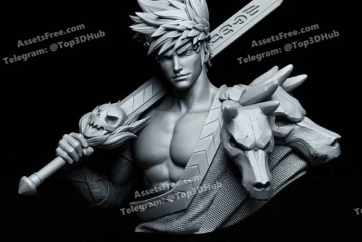 Zagreus bust tanukifigures