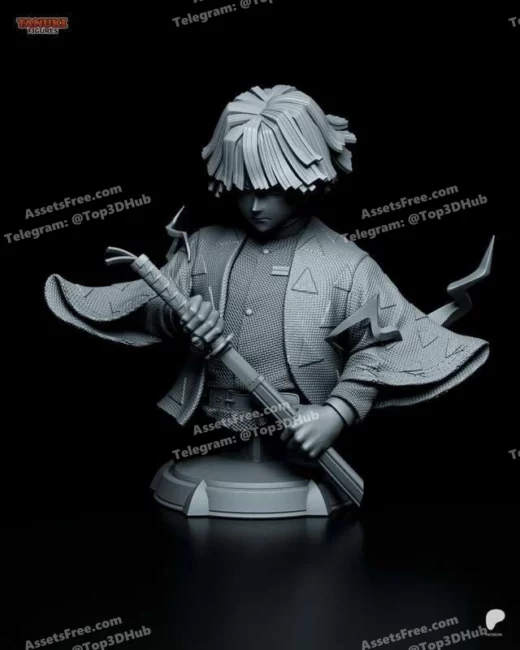 Zenitsu bust tanukifigures