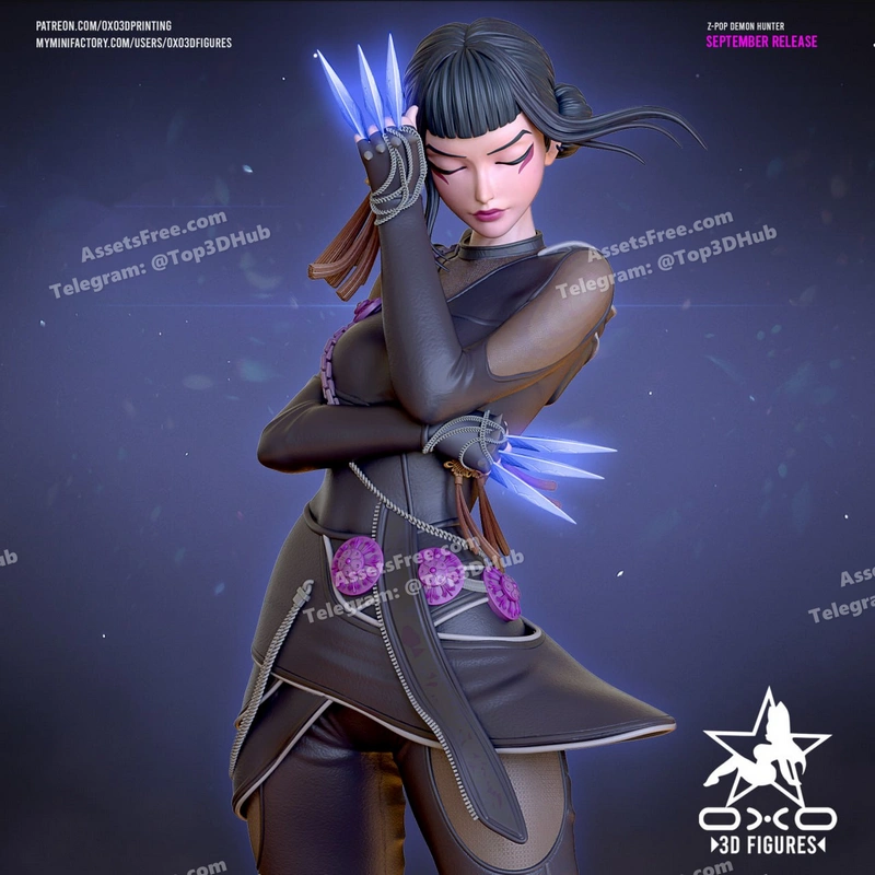 Zoey kpop demon hunter oxo3d figures