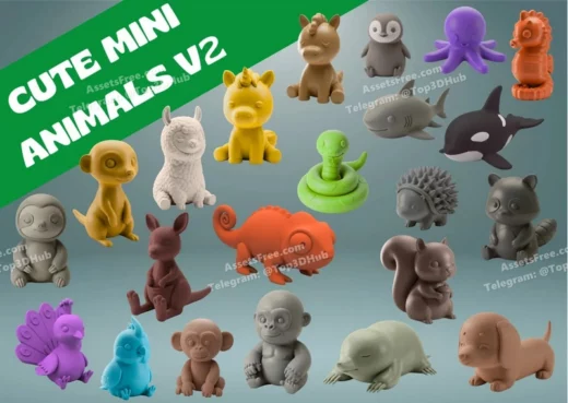 Cute mini animals edition 2 model files