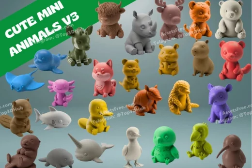 Cute mini animals edition 3 model files