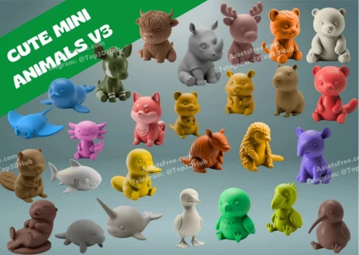 Cute mini animals edition 3 model files