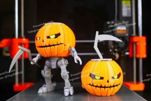 Transformable robo pumpkin model files