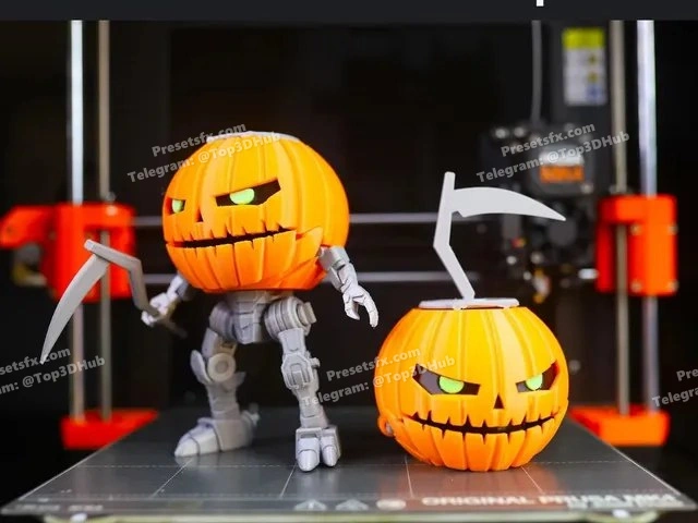 Transformable robo pumpkin model files