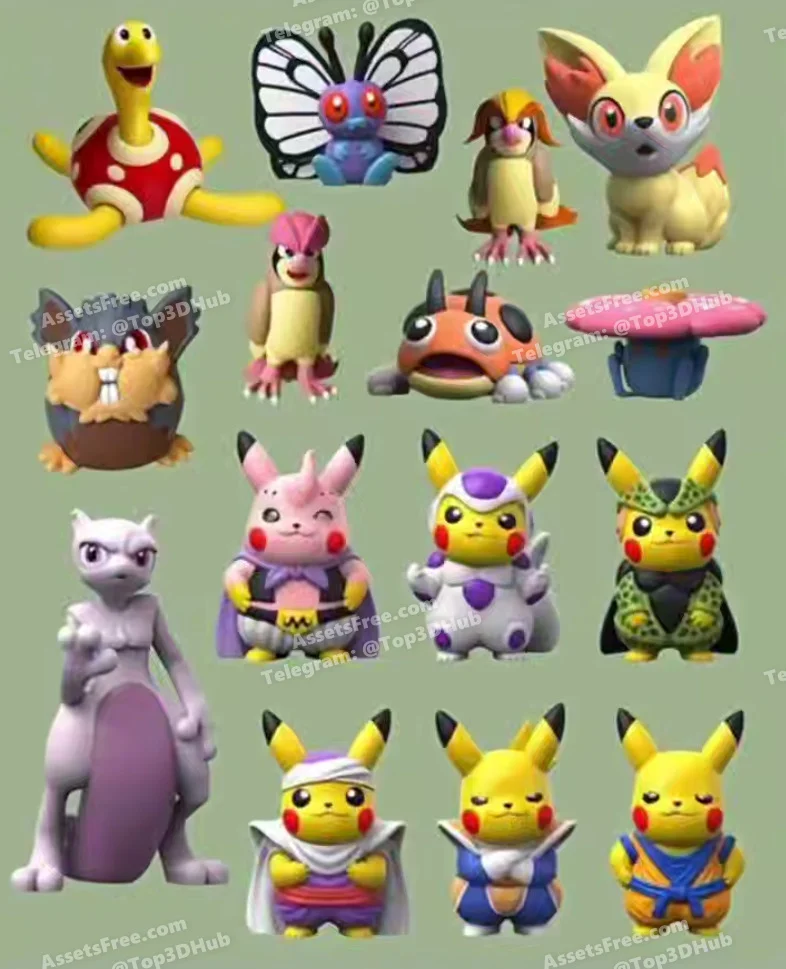10-24 pokemon october pack – STL 3D Print Model | AssetsFree.com 10 24 pokemon october pack