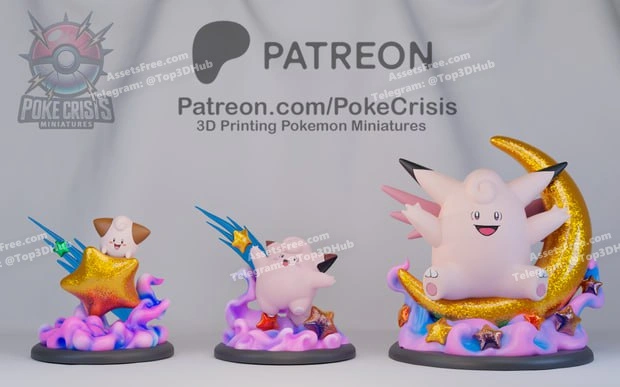 15_1_Clefairy – STL 3D Print Model | AssetsFree.com 15 1 Clefairy