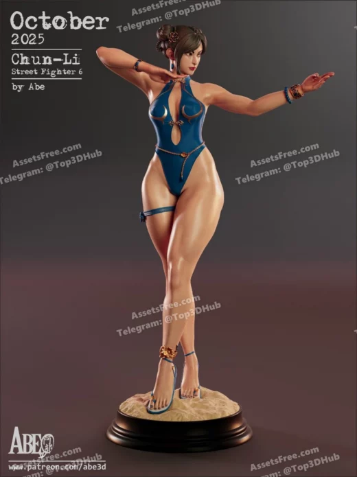 1 4 Chun Li SF6 Skin4 Abe3D
