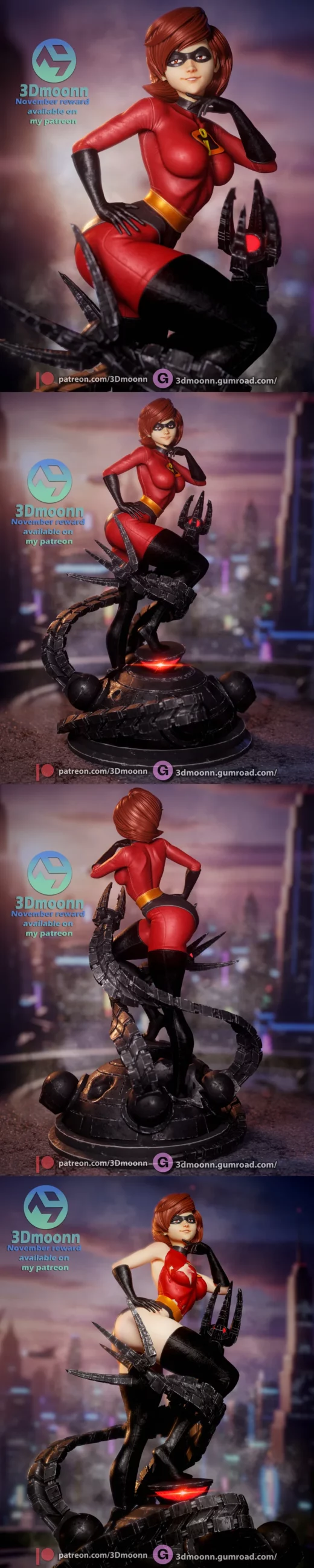 3Dmoonn Incredibles Elastigirl