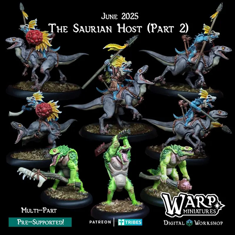 62_JUNE_2025_The Saurian Host (Part 2) – STL 3D Print Model | AssetsFree.com 62 june 2025 the saurian host (part 2)