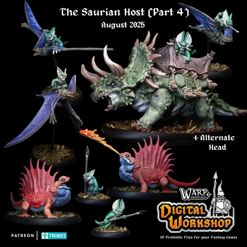 64_AUGUST_2025_The Saurian Host (Part 4) – STL 3D Print Model | AssetsFree.com 64 august 2025 the saurian host (part 4)