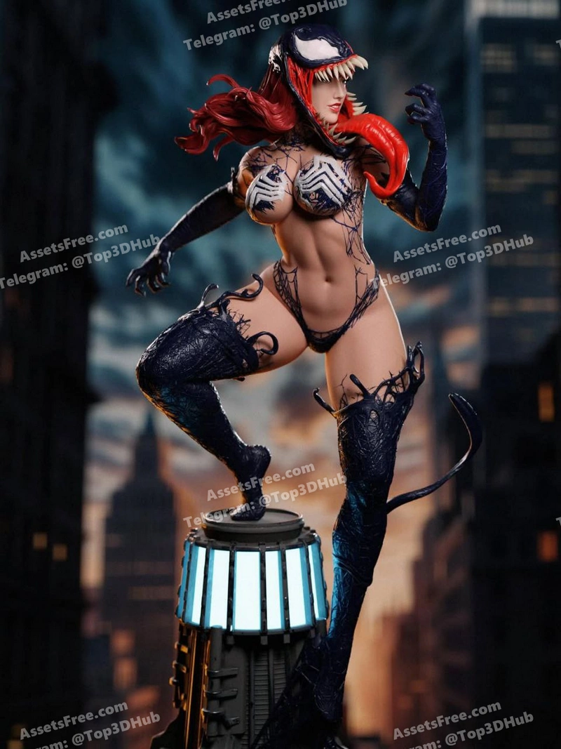 Abe3d – MJ Venomized – STL 3D Print Model | AssetsFree.com Abe3d MJ Venomized