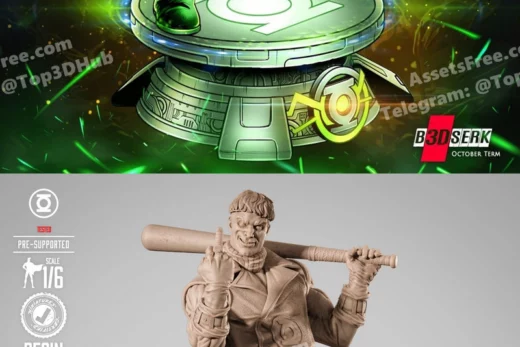 B3dserk guy gardner sculpture