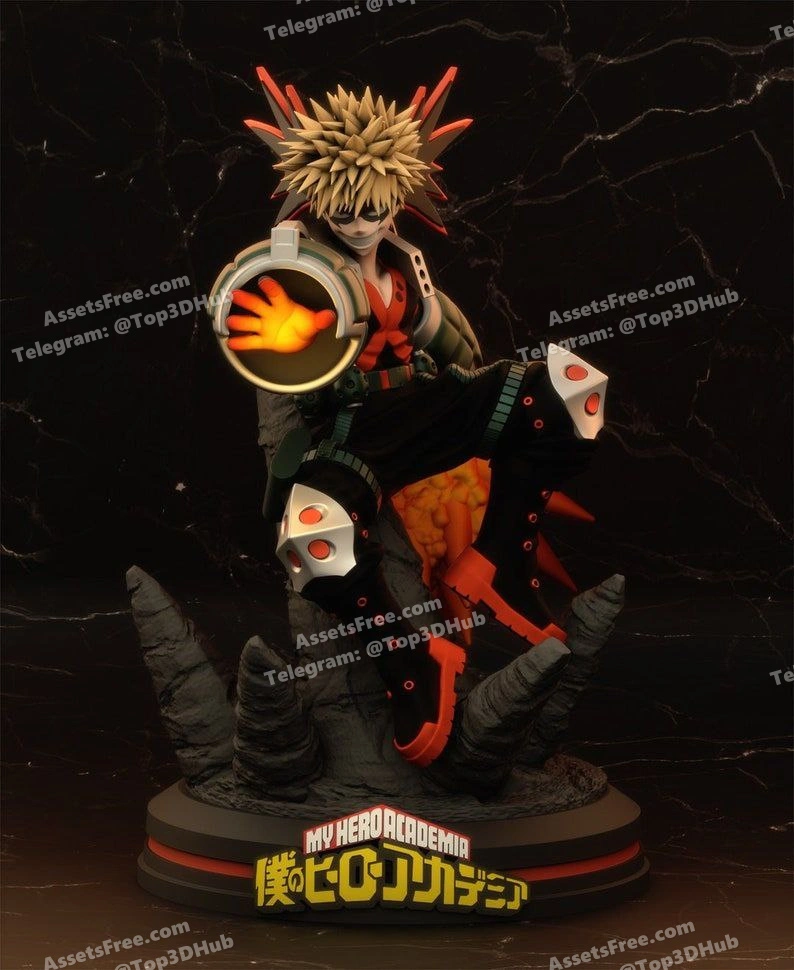 Bakugo – STL 3D Print Model | AssetsFree.com Bakugo