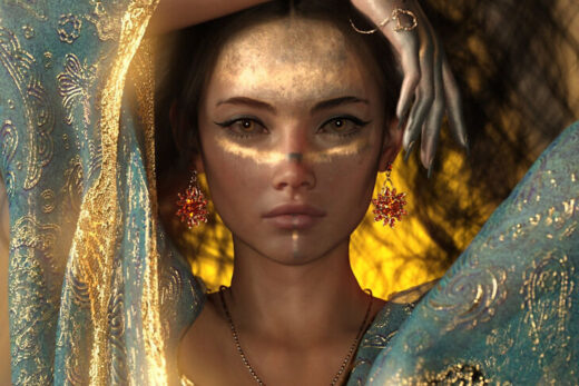 Bedazzled Earrings for Genesis