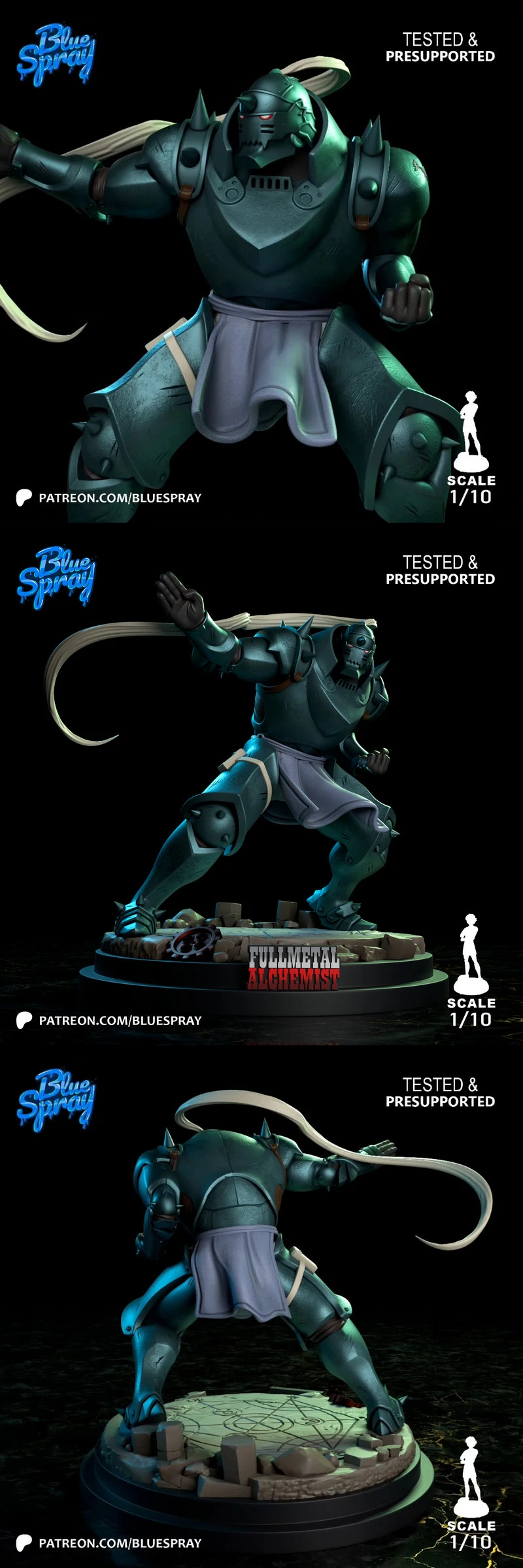 Blue Spray Alphonse Elric