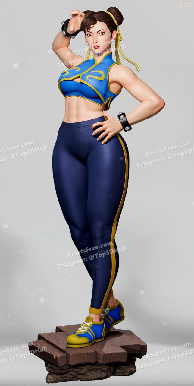 Chun-Li P2 – Es Monster – STL 3D Print Model | AssetsFree.com Chun Li P2 Es Monster