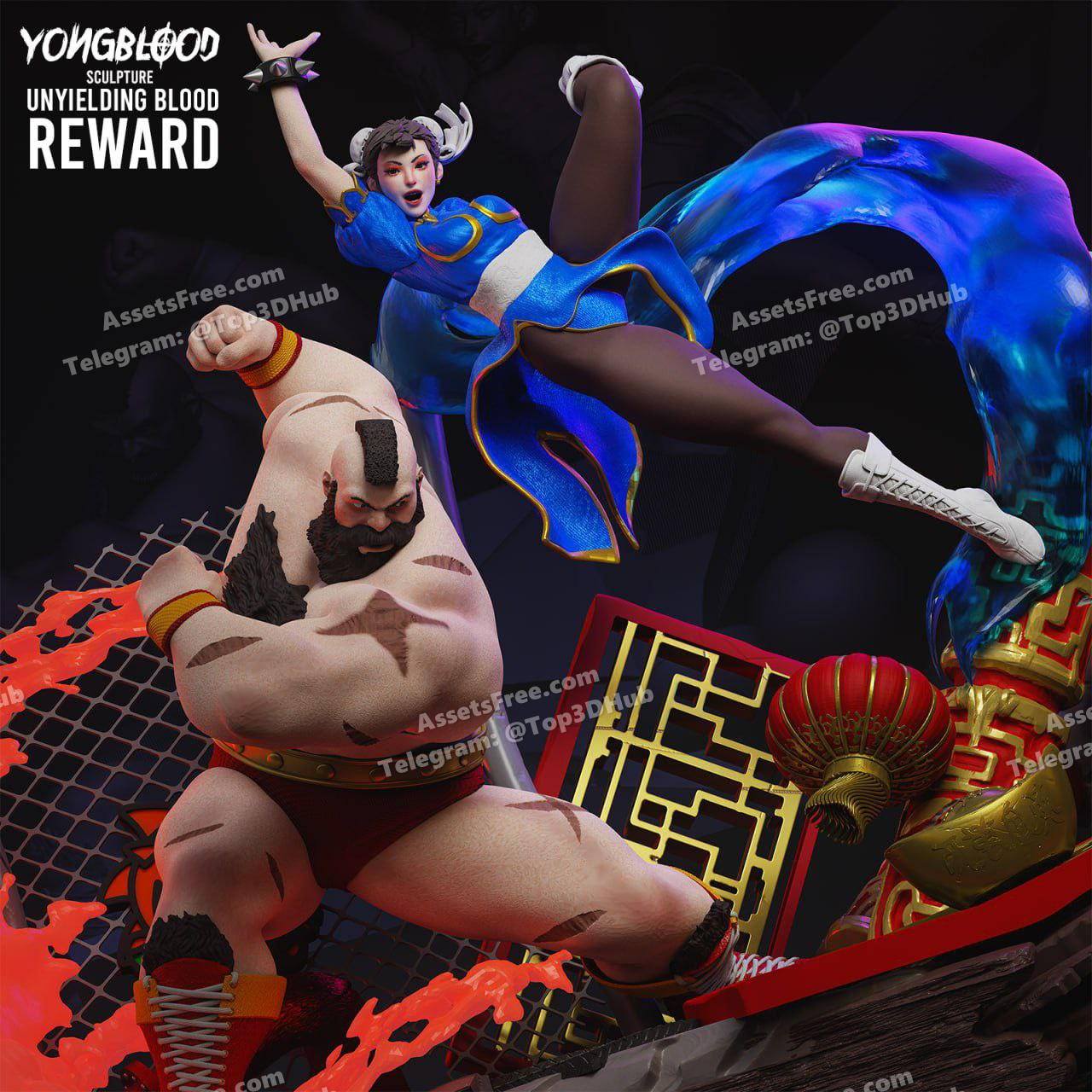 Chun li vs zangief street fighter