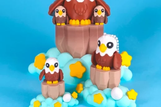 Cloud & Rock + Cute Flexi Eagle