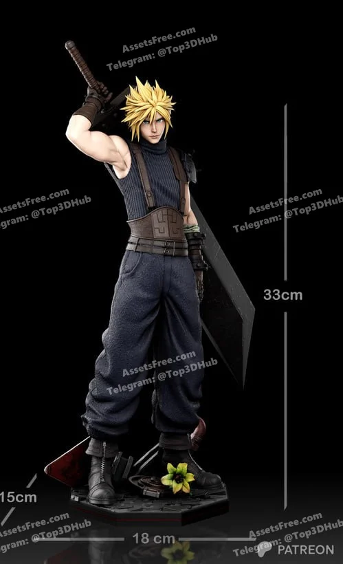 Cloud Strife Kaidan3D