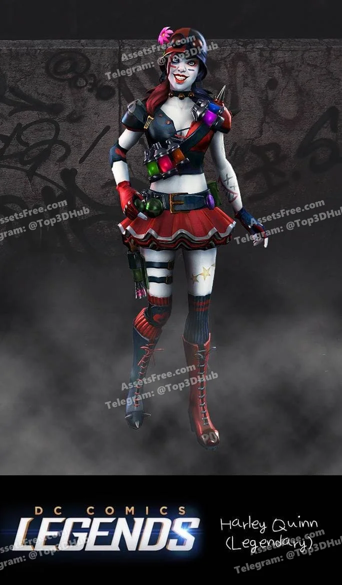 DCLegends_HarleyQuinn_Classic_Legendary – STL 3D Print Model | AssetsFree.com DCLegends HarleyQuinn Classic Legendary