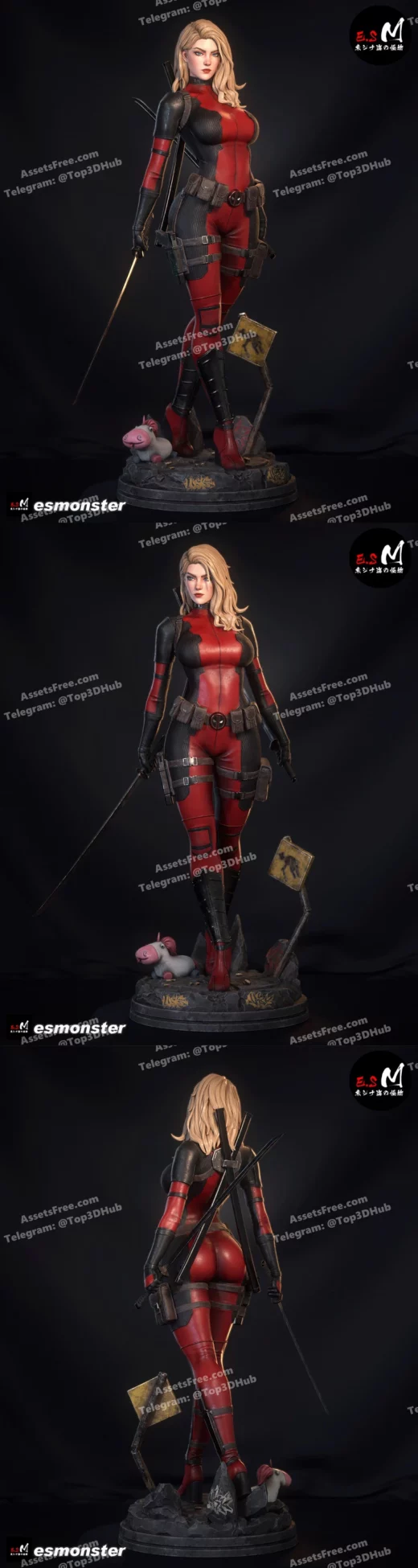 Deadpool Lady Deadpool ES Monster SFW + NSFW