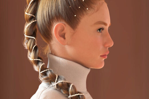 Diamond Spine Braid Hair for Genesis