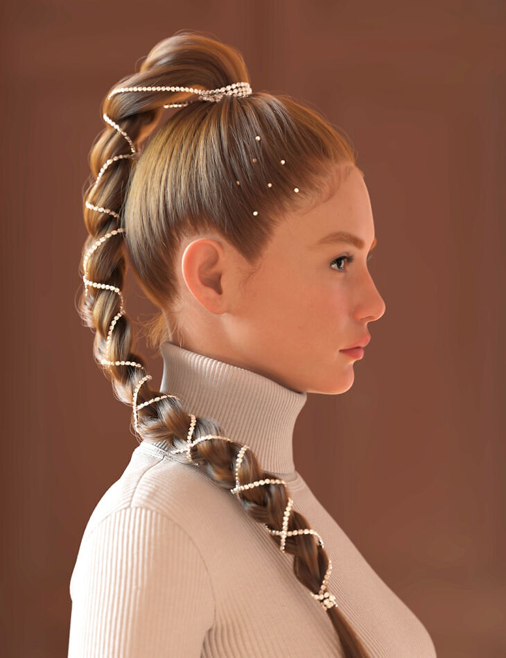 Diamond Spine Braid Hair for Genesis 9 – STL 3D Print Model | AssetsFree.com Diamond Spine Braid Hair for Genesis