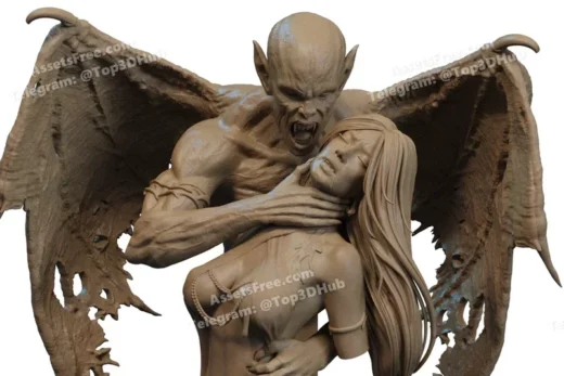 Dracula Bust 3D Print