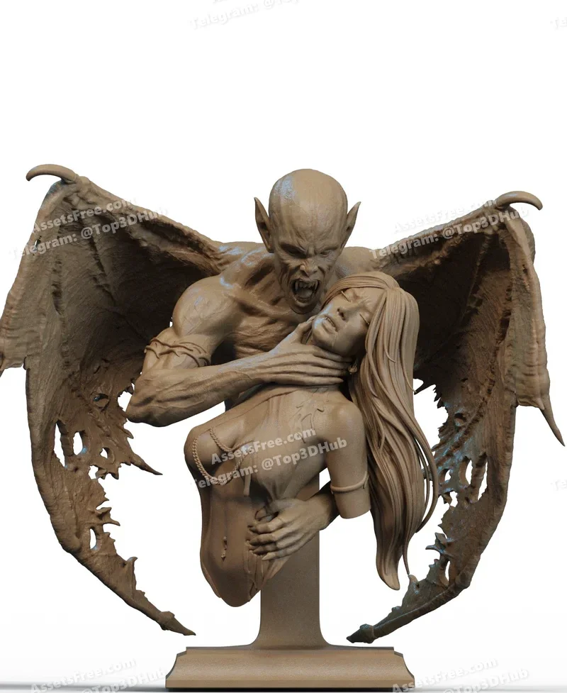 Dracula Bust 3D Print