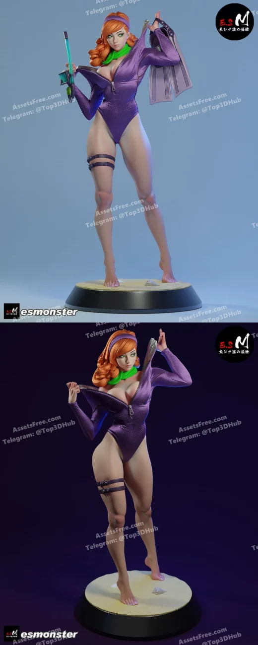 ES Monster Daphne Blakely Scoobt Doo SFW + NSFW