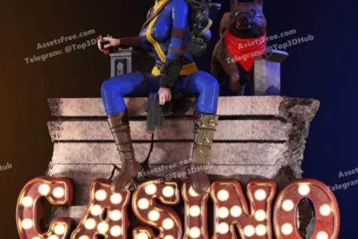 Fallout Girl diorama