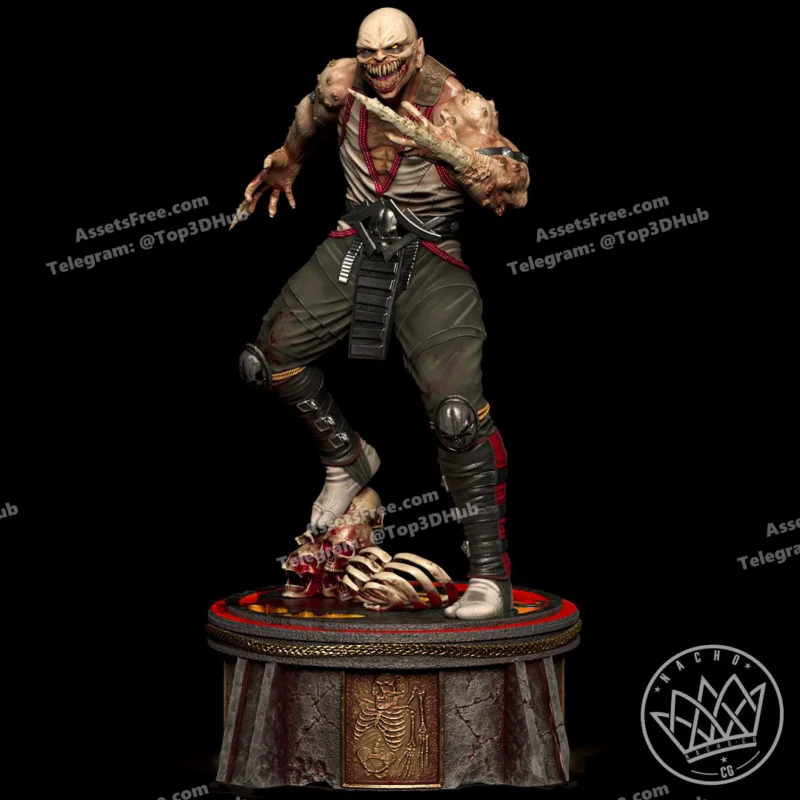 Fan Art – Baraka from MK – Statue – STL 3D Print Model | AssetsFree.com Fan Art Baraka from MK Statue