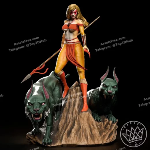 Fan Art Cheetara from Thundercats Statue