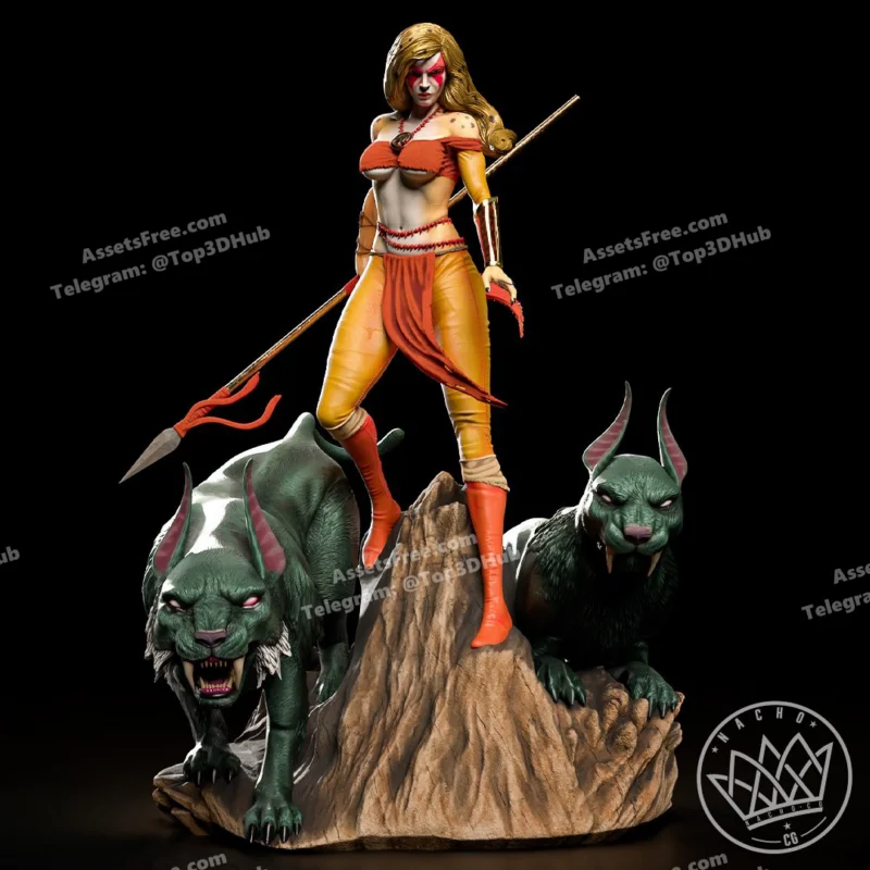 Fan Art Cheetara from Thundercats Statue