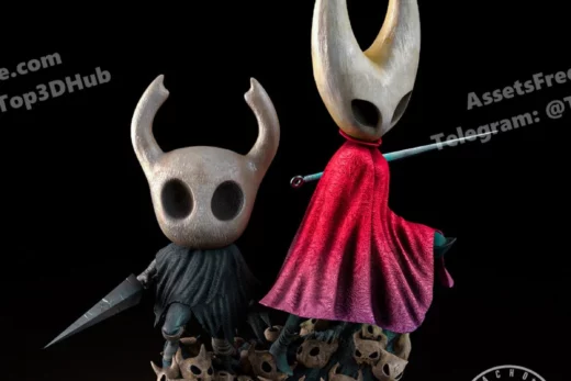Fan Art The Knight and Hornet from The Hollow Knight and Silksong Diorama