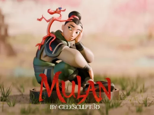 GeekSculpt3D Mulan & Mushu