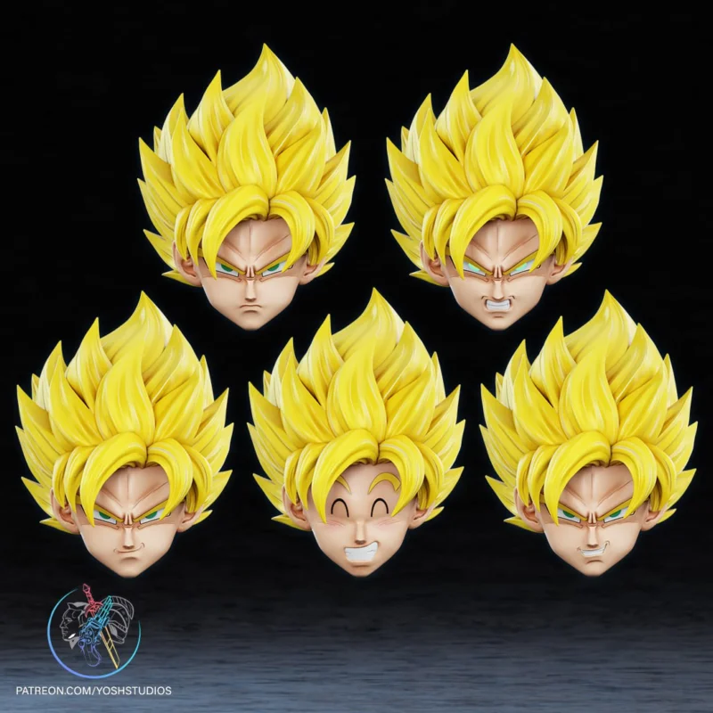 Goku SSJ Helmet – STL 3D Print Model | AssetsFree.com Goku SSJ Helmet