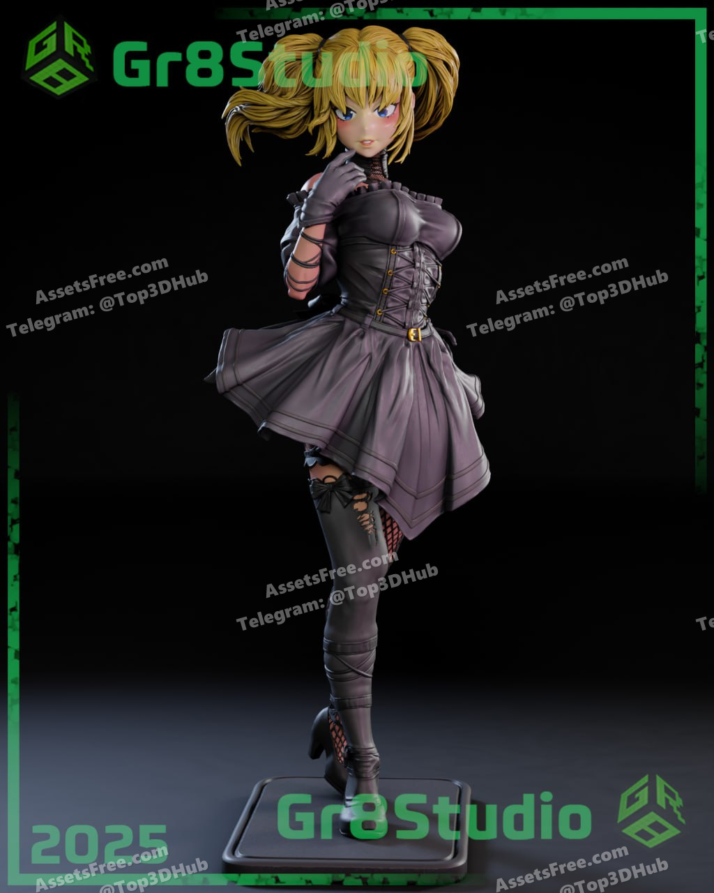 Gr8Tech – Grok Ai – Ani – STL 3D Print Model | AssetsFree.com Gr8tech grok ai ani