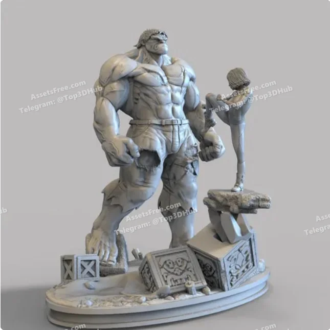 HULK CON TIA ALITA BATTLE ANGEL