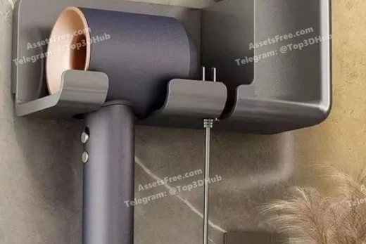 Hair Dryer Holder Bathroom Organizer