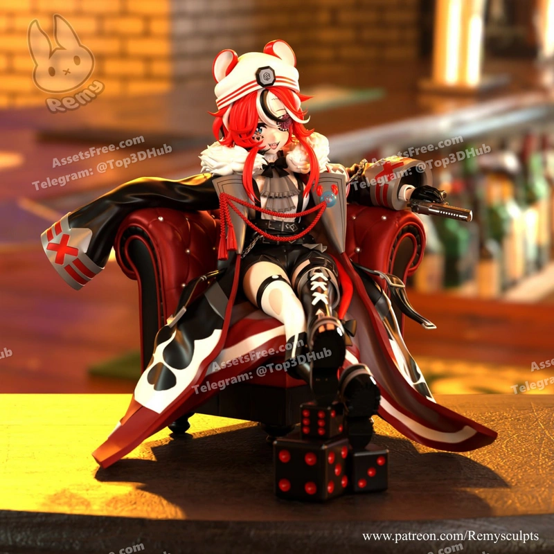 Hakos Baelz – STL 3D Print Model | AssetsFree.com Hakos Baelz