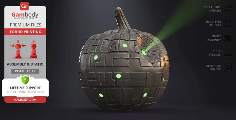 Halloween pumpkin death star star wars