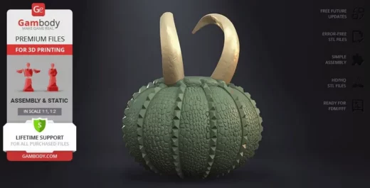 Halloween pumpkin loki