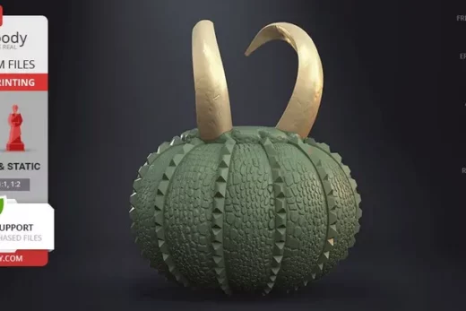 Halloween pumpkin loki