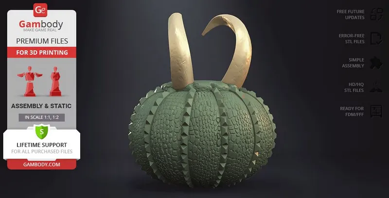 Halloween pumpkin loki