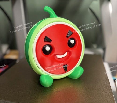 Hex3D_Watermelon_Container – STL 3D Print Model | AssetsFree.com Hex3d watermelon container