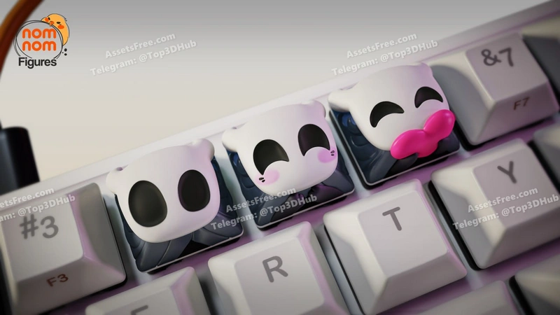 KEYCAPS – Hollow Knight – STL 3D Print Model | AssetsFree.com KEYCAPS Hollow Knight