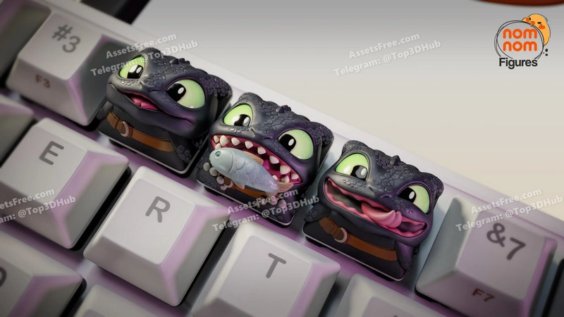 KEYCAPS Toothless How to Train your Dragon
